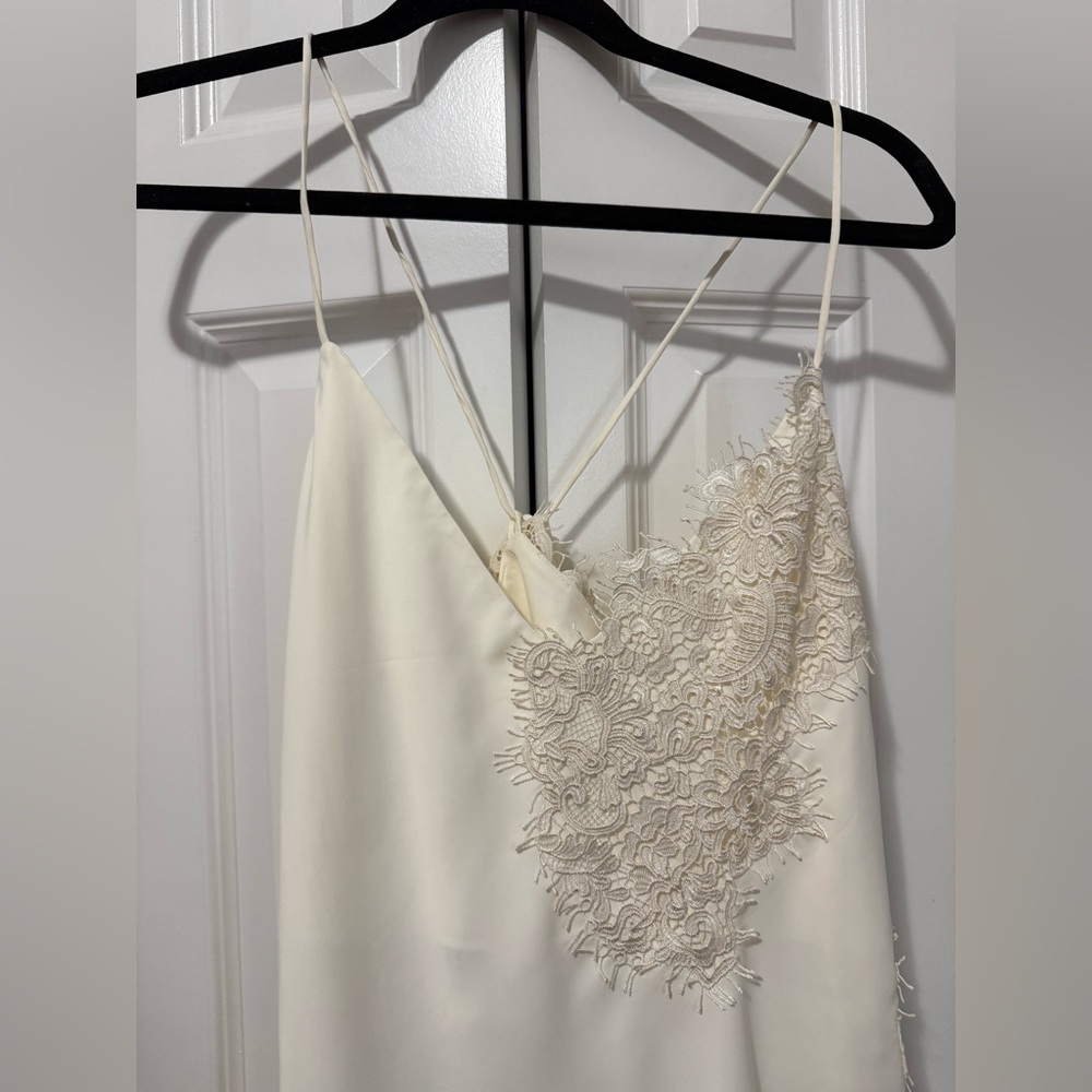 NWT RÓHE Satin Lace-Trim Cami Top (Size 42/US L) - Picture 4 of 8